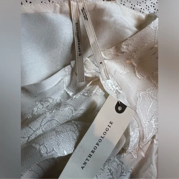 Anthropologie Sheer Surplice Blouse S - Picture 12 of 14